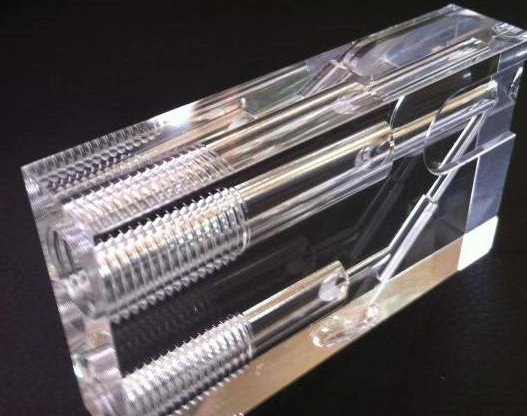 Clear Plastic CNC Part